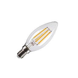 Obrázek pro produkt C35 E14 LED světelný zdroj transparentní 4,2 W 2700 K CRI 90 320° - BIG WHITE (SLV)