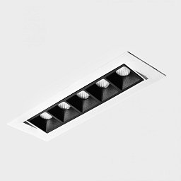 Obrázek pro produkt NSES TILT zapuštěné svítidlo s rámečkem 167x58 mm bílá-černá 10 W CRI 90 2700K Non-Dimm - KOHL-Lighting