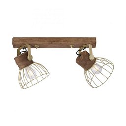 Obrázek pro produkt ALAMI Stropní svítidlo, matná mosaz, E27 vyměnitelné, industriální styl - LEUCHTEN DIREKT / JUST LIGHT
