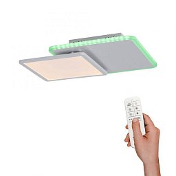 Obrázek pro produkt ARENDA LED stropní svítidlo, bílé, stmívatelné, dálkový ovladač, paměť 2700-5000K - LEUCHTEN DIREKT / JUST LIGHT