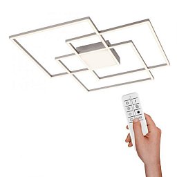 Obrázek pro produkt ASMIN Stropní svítidlo, ocel, dálkový ovladač, stmívatelné, do interiéru 2700-5000K - LEUCHTEN DIREKT / JUST LIGHT