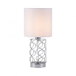 Obrázek pro produkt DEVA Stolní lampa, Deva, látkové stínidlo, ocel, zakřivené - LEUCHTEN DIREKT / JUST LIGHT