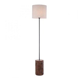 Obrázek pro produkt BARK LED stojací svítidlo, dřevo, látkové stínidlo,1xE27, šňůrový vypínač - LEUCHTEN DIREKT / JUST LIGHT