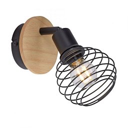 Obrázek pro produkt EUGEN Nástěnné a stropní svítidlo, dřevo, přírodní, E14, LED vyměnitelné, IP20 - LEUCHTEN DIREKT / JUST LIGHT