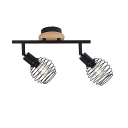 Obrázek pro produkt EUGEN Bodové svítidlo, stropní svítidlo, černá, 2-ramenné, drátěné tělo - LEUCHTEN DIREKT / JUST LIGHT