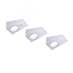 Obrázek pro produkt THEO LED skříňkové svítidlo, ocel, 3-ramenné, klínovité, moderní 3000K - LEUCHTEN DIREKT / JUST LIGHT