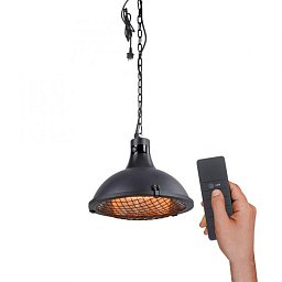 GLOW Závěsný teplomet na terasu a zahradu, design černá - LEUCHTEN DIREKT / JUST LIGHT Obrázek pro produkt GLOW Závěsný teplomet na terasu a zahradu, design černá - LEUCHTEN DIREKT / JUST LIGHT