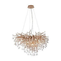 Obrázek pro produkt Závěsné svítidlo ICICLE 10x G9 40W š.100cm mosaz - PAUL NEUHAUS