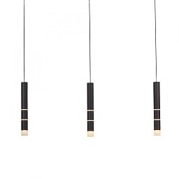 Obrázek pro produkt PURE-VEGA LED závěsné svítidlo 3-ramenné, černá, teplá bílá 3000K - PAUL NEUHAUS