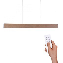 Obrázek pro produkt PALMA LED závěsné svítidlo, dřevo, stmívatelné, CCT, dálkový ovladač, IP20 2700-5000K - PAUL NEUHAUS