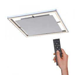 Obrázek pro produkt HELIX LED stropní svítidlo, barva hliník, dálkový ovladač, RGB, CCT, paměť 2700-5000K - PAUL NEUHAUS