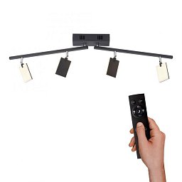 Obrázek pro produkt PURE-MIRA LED stropní svítidlo stmívatelné CCT paměť 2700-5000K černá perleť - PAUL NEUHAUS