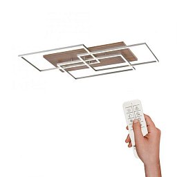 Obrázek pro produkt PALMA LED stropní svítidlo, dřevo, CCT, dálkový ovladač, do interiéru 2700-5000K - PAUL NEUHAUS