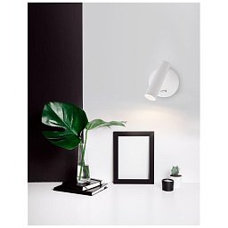 Obrázek pro produkt Bodové svítidlo LAREDO bílý hliník LED 3W 3200K vypínač na těle - NOVA LUCE