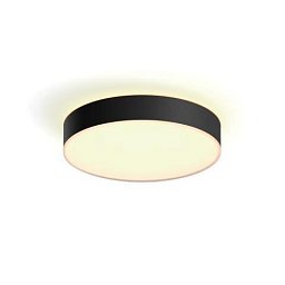 Obrázek pro produkt Hue Bluetooth LED White Ambiance Stropní svítidlo Philips Enrave M 41159/30/P6 19,2W 2450lm 2200-6500K IP20 38,1cm černé, stmívatelné s dálkovým ovladačem - PHILIPS HUE (915005996701)