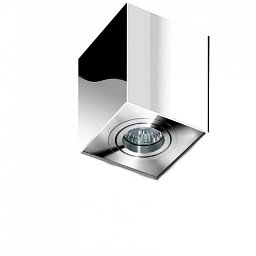Obrázek pro produkt Stropní bodové přisazené svítidlo Azzardo Eloy 1 chrome AZ0873 GU10 1x50W IP20 9,5cm hranaté chromové - AZZARDO