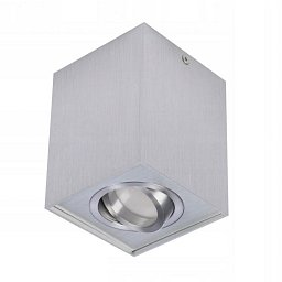 Obrázek pro produkt Stropní bodové přisazené svítidlo Azzardo Eloy 1 aluminium AZ0991 GU10 1x50W IP20 9,5cm hranaté hliníkové - AZZARDO