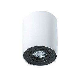 Obrázek pro produkt Stropní bodové přisazené svítidlo Azzardo Bross 1 white/black AZ1436 GU10 1x50W IP20 9,6cm bílo-černé - AZZARDO