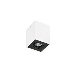 Obrázek pro produkt Stropní bodové přisazené svítidlo Azzardo Eloy 1 white/black AZ1439 GU10 1x50W IP20 9,5cm hranaté bílo-černé - AZZARDO