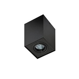 Obrázek pro produkt Stropní bodové přisazené svítidlo Azzardo Eloy 1 black/black AZ2137 GU10 1x50W IP20 9,5cm hranaté černé - AZZARDO
