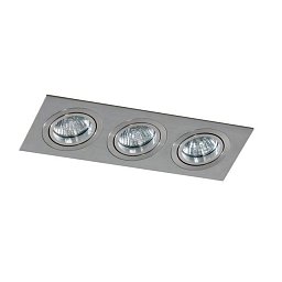 Obrázek pro produkt Stropní bodové zápustné svítidlo Azzardo Caro 3 Square aluminium AZ2441 GU10 3x40W IP20 25,6cm hliníkové - AZZARDO