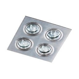 Obrázek pro produkt Stropní bodové zápustné svítidlo Azzardo Caro 4 Square aluminium AZ2444 GU10 4x40W IP20 18cm hliníkové - AZZARDO